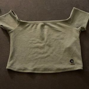 Off the shoulder, crop top
